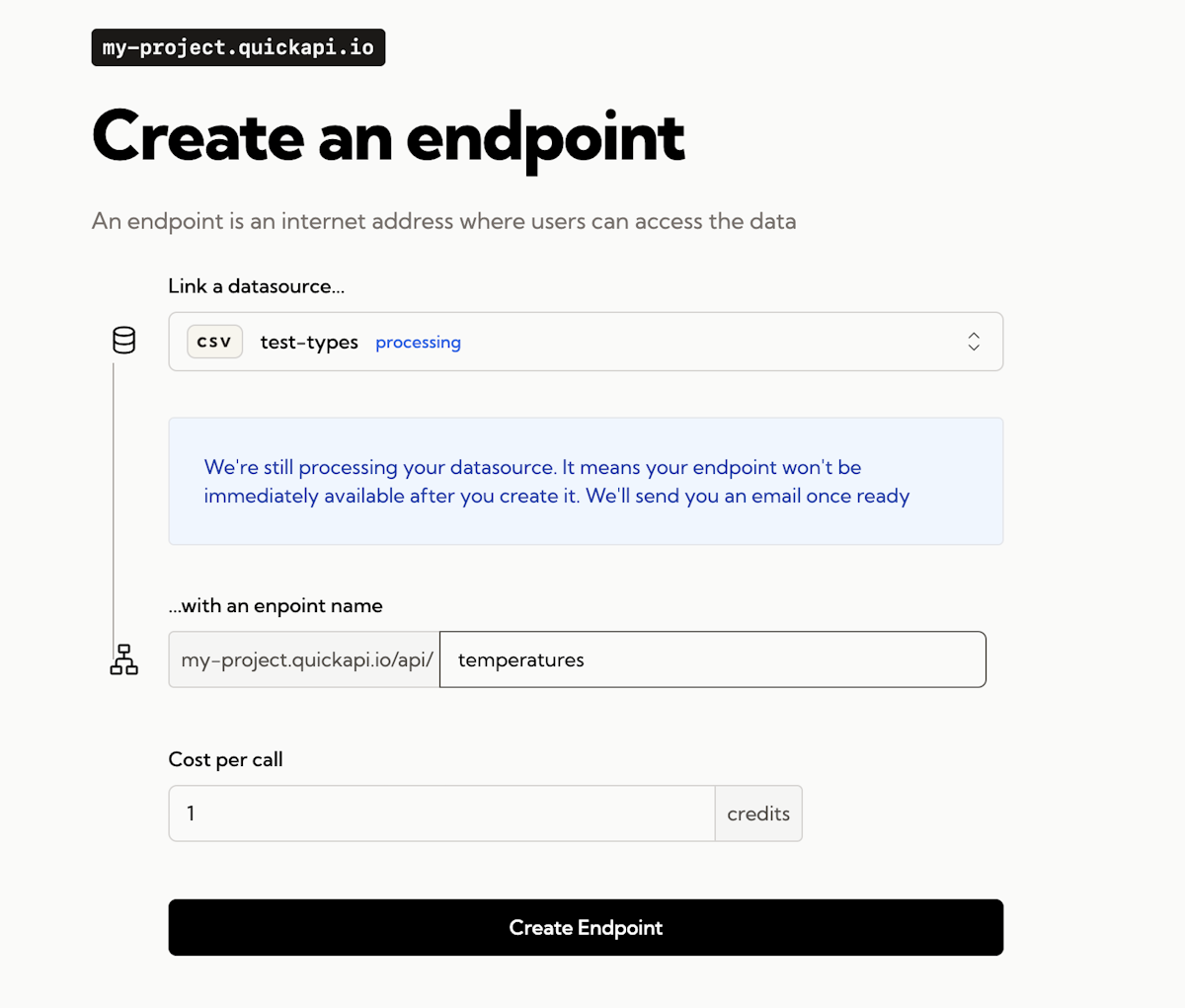 Linking the file to the API endpoint